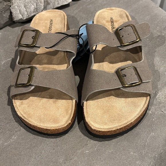 Aerosoles Adjustable Buckle,slip on,lightweight,stable,flexible,supportive,cork - Picture 1 of 7